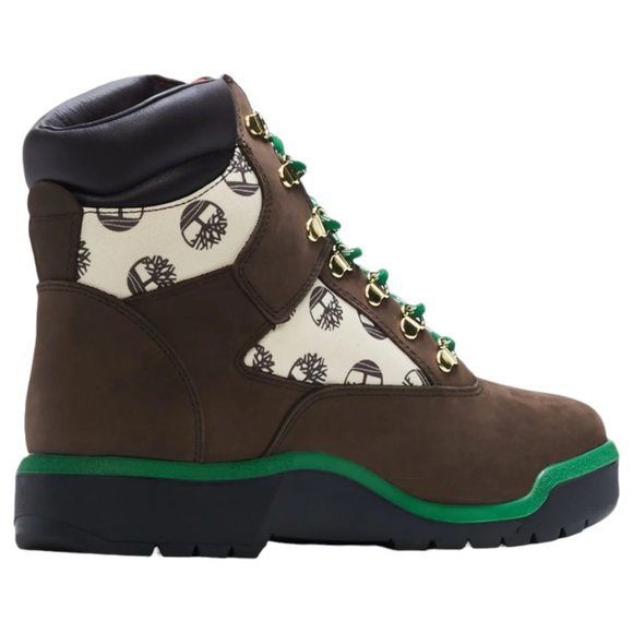 TIMBERLAND Waterproof  6" Field Boots Beef and Broccoli Monogram Youth Size 6Y - Picture 4 of 7